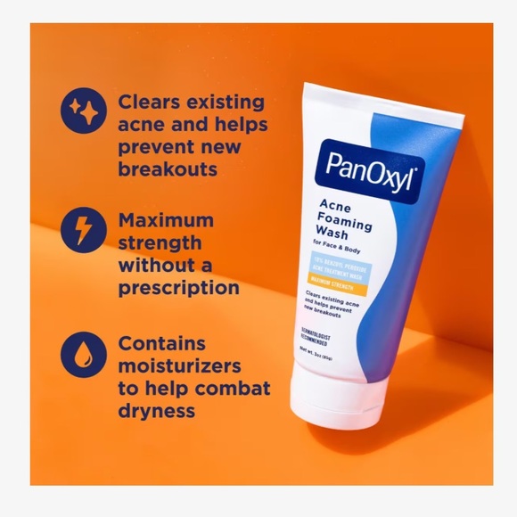5 for 25⚡️PanOxyl Acne Foaming Wash with 10% Benzoyl Peroxide 1oz - Picture 2 of 3